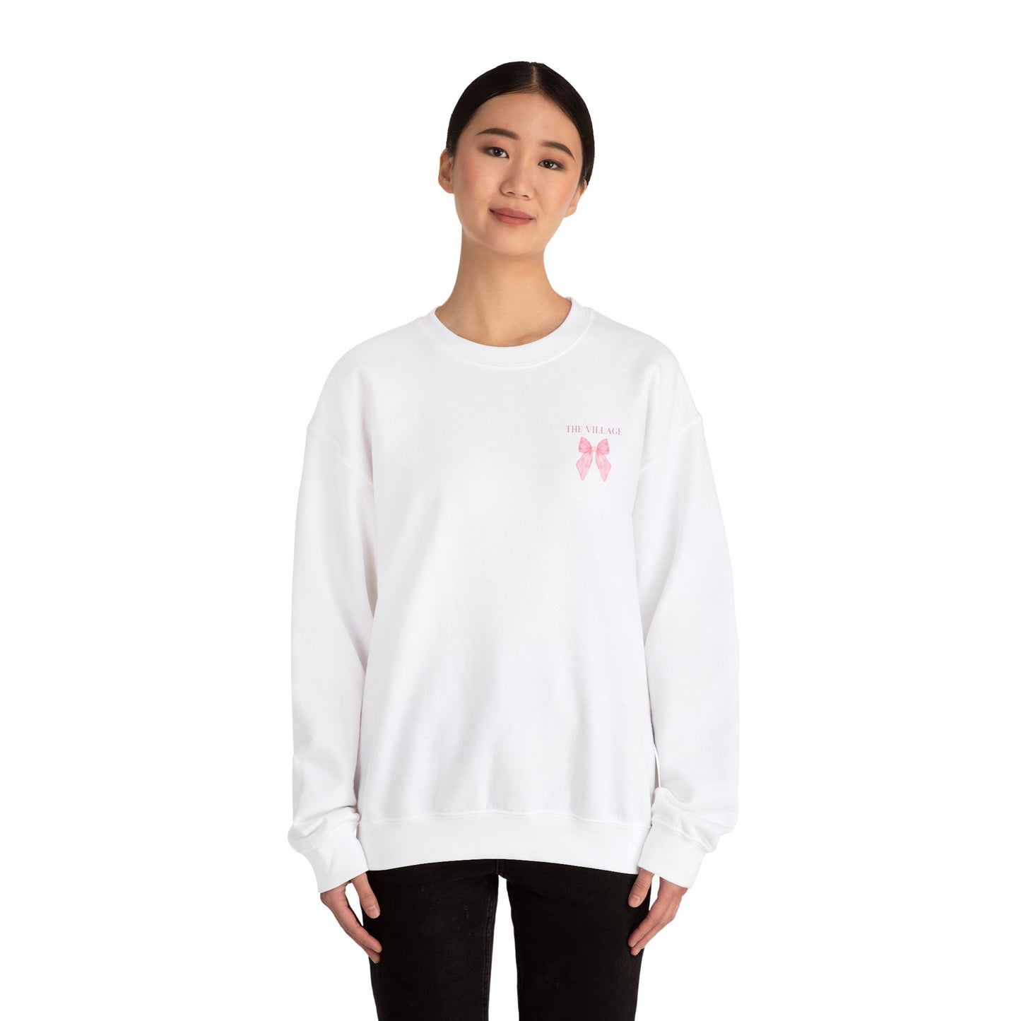 The Village Bow Crewneck 50% Cotton